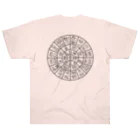 龍体文字の龍体文字（フトマニ図）背面プリント Heavyweight T-Shirt