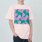 Kinpiragobohのお花と緑 Heavyweight T-Shirt