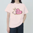 AntiqueHeartのおっきいはーとうさ ヘビーウェイトTシャツ