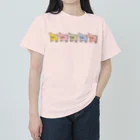 akane_art（茜音工房）のゆるチワワ（カラフル） ヘビーウェイトTシャツ