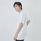 KAORIN’s TV 【ちびっこ】のぽっつんビーグル chibicco (黒文字) ヘビーウェイトTシャツ