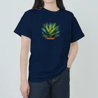 green artist のプランツパラダイスグリーンアガベ Heavyweight T-Shirt