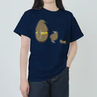 123izmのキウイなキングペンギン雛（ゴールデン） Heavyweight T-Shirt