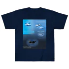 L_arctoaのイルカとクジラの違い ヘビーウェイトTシャツ