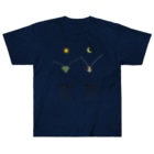 L_arctoaのカマキリの昼と夜の複眼（絵文字、背景透過ver） Heavyweight T-Shirt
