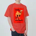 YS VINTAGE WORKSのチェコ　プラハ動物園　ラクダ Heavyweight T-Shirt