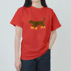 CHOSANAの高下駄を履いた犬 ヘビーウェイトTシャツ