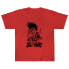 ピンチザウルス【恐竜】の【恐竜】ロックン・レックス（ブラック） ヘビーウェイトTシャツ