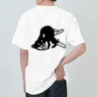 sakamotto storeのとけたイヌ(back print) ヘビーウェイトTシャツ