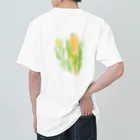 akane_art（茜音工房）のベジタブルT（トウモロコシ） Heavyweight T-Shirt