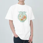 とほんSUZURI出張所の金魚鉢読書 Heavyweight T-Shirt