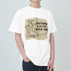 わんだーぱうだーの愛犬と一緒なら全てがよくなります！ Heavyweight T-Shirt