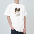 paw-pawのパピヨンちゃん Heavyweight T-Shirt