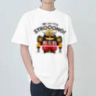 Train Kids! SOUVENIR SHOPの赤い電車 「 武士 ( もののふ ) 」 ヘビーウェイトTシャツ