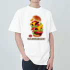 Train Kids! SOUVENIR SHOPのデカ盛りハンバーガー ! Heavyweight T-Shirt