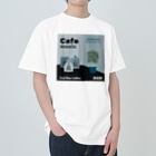 Teal Blue CoffeeのCafe music - Teal Blue Bird - Heavyweight T-Shirt