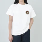 ミサキドーナツ 公式 SUZURI店のオランジュショコラ(黒文字) Heavyweight T-Shirt