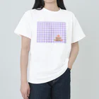 utouch_のいちごケーキ〈チェック〉 ヘビーウェイトTシャツ