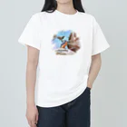 jun-hoshiのバードウォッチング ヘビーウェイトTシャツ