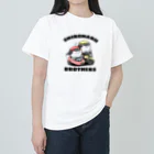 imo-zonの白丸兄弟バイクに乗る Heavyweight T-Shirt