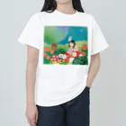 あとりええむえふの星とキノコの丘で ヘビーウェイトTシャツ