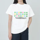 森林結社モリアゲ団 公式suzuri売店のワンサカモリアゲ君2024バージョン ヘビーウェイトTシャツ