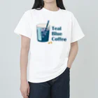 Teal Blue Coffeeのアイスコーヒーをどうぞ Heavyweight T-Shirt