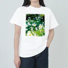 akane_art（茜音工房）の癒しの風景（シャスタデイジー） Heavyweight T-Shirt