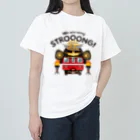 Train Kids! SOUVENIR SHOPの赤い電車 「 武士 ( もののふ ) 」 ヘビーウェイトTシャツ