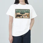 YS VINTAGE WORKSのNY Harper's 1898 ネコ2匹 ヘビーウェイトTシャツ