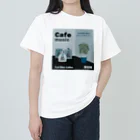 Teal Blue CoffeeのCafe music - Teal Blue Bird - ヘビーウェイトTシャツ