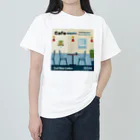 Teal Blue CoffeeのCafe music - Meeting place - Heavyweight T-Shirt