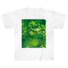 akane_art（茜音工房）の癒しの風景（クローバー） Heavyweight T-Shirt