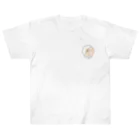 ミサキドーナツ 公式 SUZURI店のレモンクリームチーズ(黒文字) Heavyweight T-Shirt