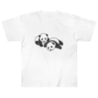chippokeの双子パンダ Heavyweight T-Shirt