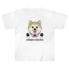 豆つぶのshiba-inu fanciers(シニア柴) ヘビーウェイトTシャツ