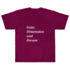 往路ふQろう Official Web Shop (SUZURI店)のGear, Dimension and Person Heavyweight T-Shirt