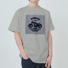 キッズモード某の武骨なバイクデザイン(ヒッコリー) ヘビーウェイトTシャツ