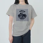 キッズモード某の武骨なバイクデザイン(ヒッコリー) ヘビーウェイトTシャツ
