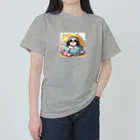 ワンコとにゃんちゃんズのアンブレラシーズー Heavyweight T-Shirt