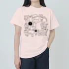 Illustrator イシグロフミカのBOOKCATCOFFEE Heavyweight T-Shirt