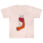 chubby the catのcat with a scarf ヘビーウェイトTシャツ