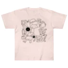 Illustrator イシグロフミカのBOOKCATCOFFEE ヘビーウェイトTシャツ