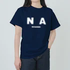 榛名山ツーリングショップのNA - Not Available 文字のみ Heavyweight T-Shirt