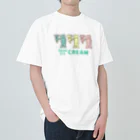 ari designのカラフルアイスクリーム Heavyweight T-Shirt