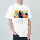 鳥救うSUZURIの『ウチの子になる？』【寄付付き商品】 Heavyweight T-Shirt