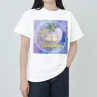 crystal-koaraのふわふわシマエナガ【Lavender】 ヘビーウェイトTシャツ