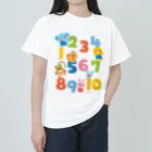 Illustrator イシグロフミカのすうじ Heavyweight T-Shirt