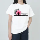 MegSan's free design🌷のWabi-Sabi (黒) ヘビーウェイトTシャツ