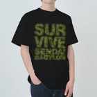 SURVIVESENDAIBABYLON@鈴木無花果のZUNDA-BUDS CAMO LOGO ヘビーウェイトTシャツ